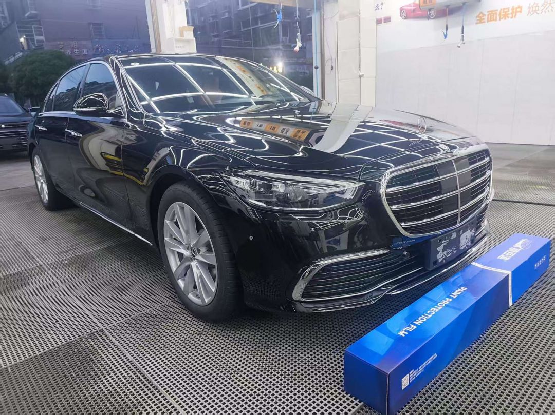 奔驰S400L装贴B7-铂金系列车衣7.5
